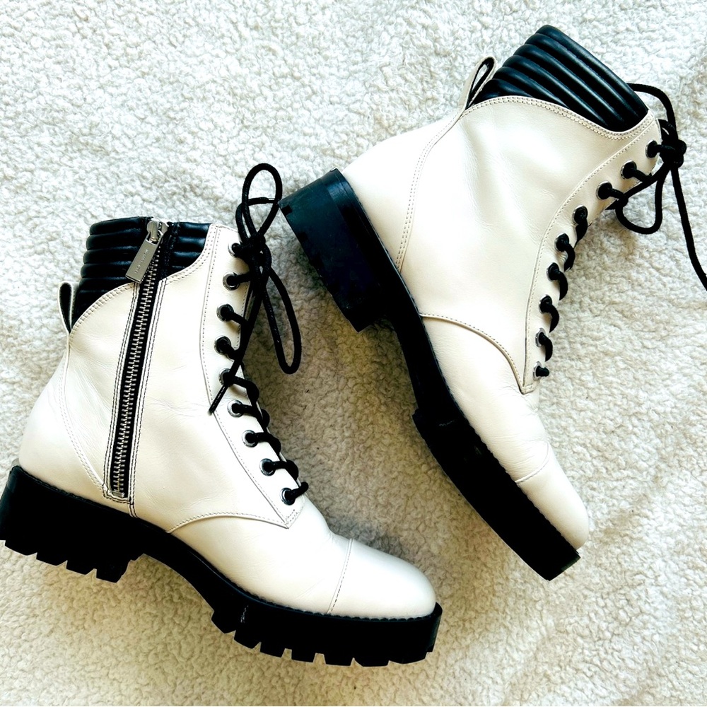 SOLD!!!  Michael Kors Bastian lace-up ankle boots.